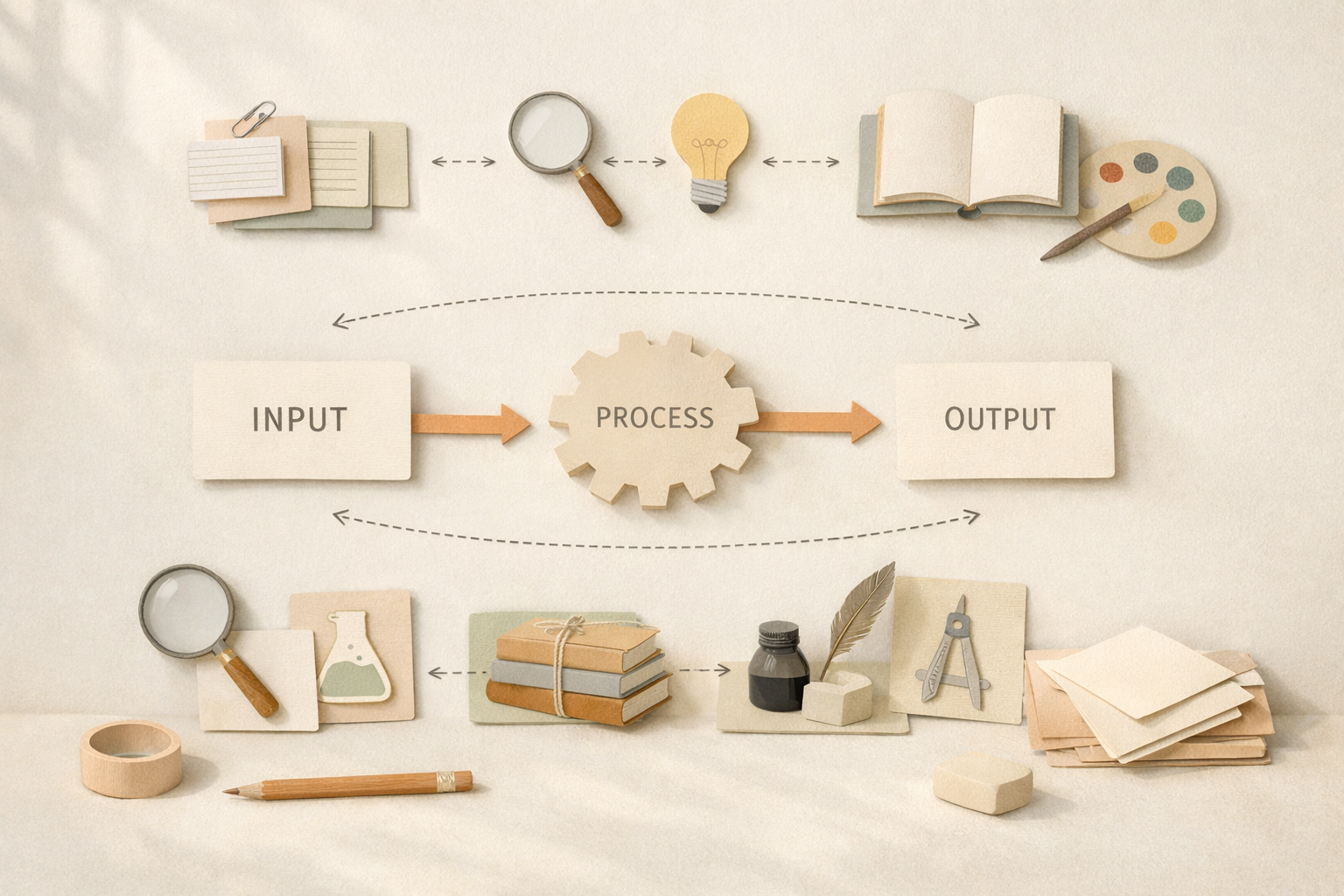Diagram illustrating a resilient workflow designed to adapt when productivity tools change